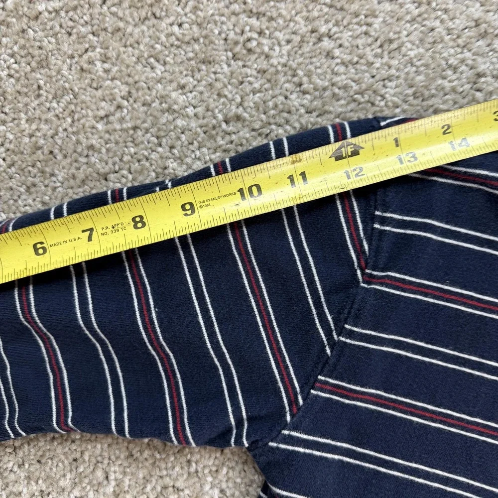 The Children's Place Polo Shirt Kids Small 5-6 Blue Stripe Long Sleeve Cotton